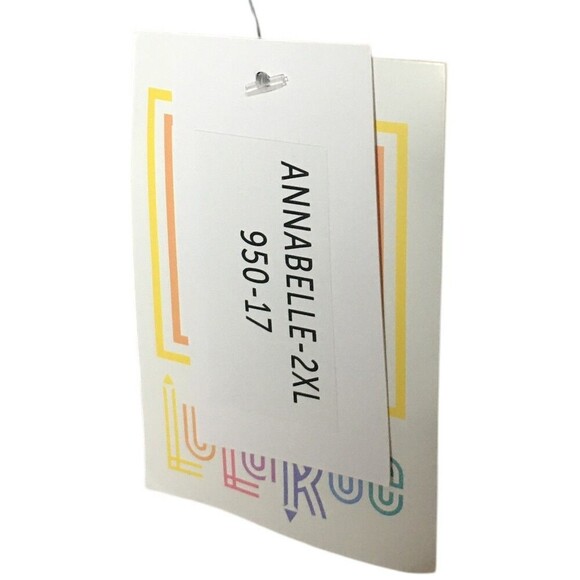 LuLaRoe Dress Women's Size 2XL Annabelle Floral Long Sleeve Stretchy Neckline - Picture 8 of 9